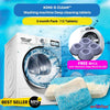 King O Clean™ - Washing Machine Deep Cleaning Tablets 3 Month Pack (Pack of 12)  with FREE Washing Machine Anti-Vibration Pad (Pack of 4)