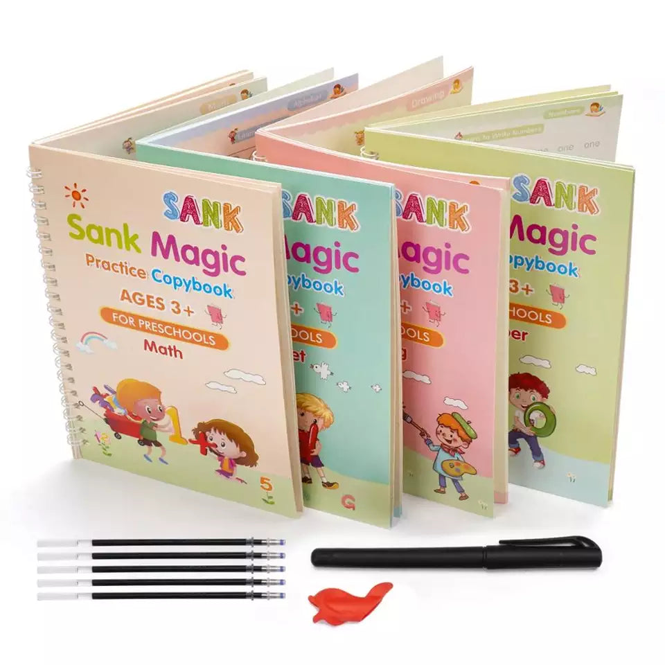 Magic Book Buy 1 set & Get 1 set FREE!!! + FREE Learning 2000+ pages downloadable PDF worksheet for kids