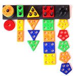 Colour Shaped Puzzle Block for Kids Learning - Educational Toy