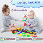 Colour Shaped Puzzle Block for Kids Learning - Educational Toy