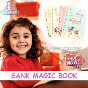 ✨Magic Practice Copybook📚, Buy 1 Set Get 1 Set Free🤩 (8 Book + 2 Pen+ 20 Refill +2 Grip)✍