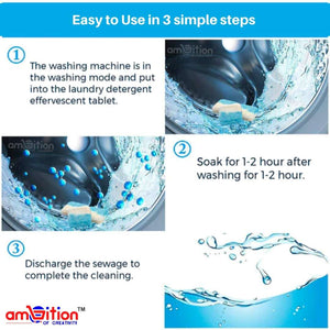 King O Clean™ - Washing Machine Deep Cleaning Tablets 6 Month Pack (Buy 12 Get 12 FREE)