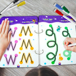 64 Pages Reusable Tracing Line book to improve HAND WRITING For 2+ Years kids + FREE 1 Magic Warm (FREE Learning 2000+ pages PDF worksheet for kids📚 )