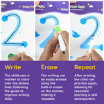 64 Pages Reusable Tracing Line book to improve HAND WRITING For 2+ Years kids + FREE 1 Magic Warm (FREE Learning 2000+ pages PDF worksheet for kids📚 )