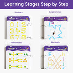 64 Pages Reusable Tracing Line book to improve HAND WRITING For 2+ Years kids + FREE 1 Magic Warm (FREE Learning 2000+ pages PDF worksheet for kids📚 )