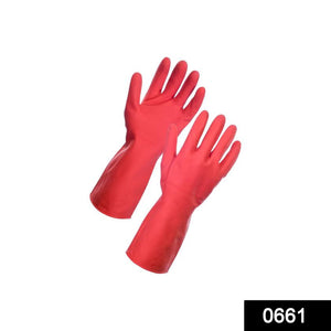 661 flock gloves red