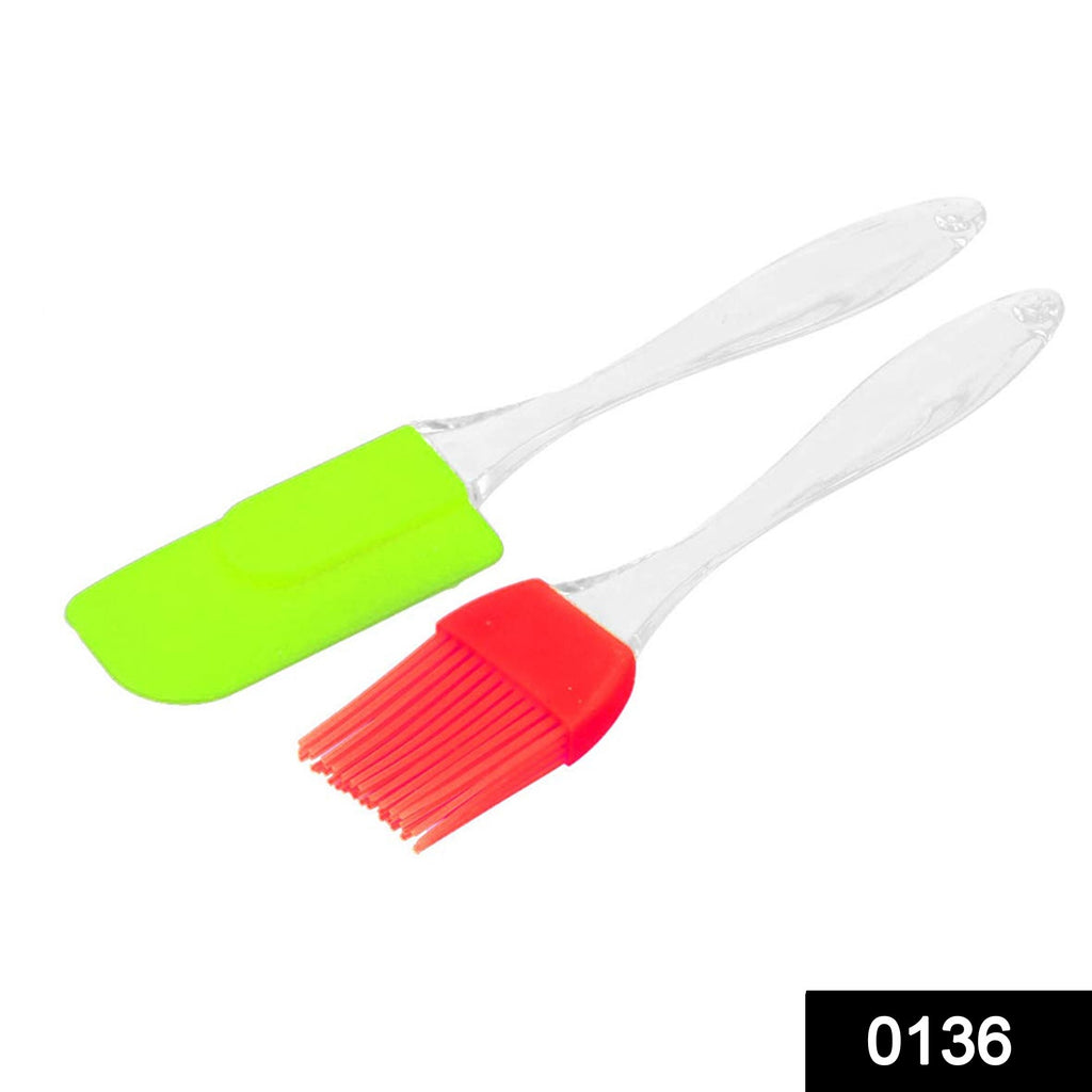 spatula and pastry brush for cake mixer decorating cooking baking and glazing