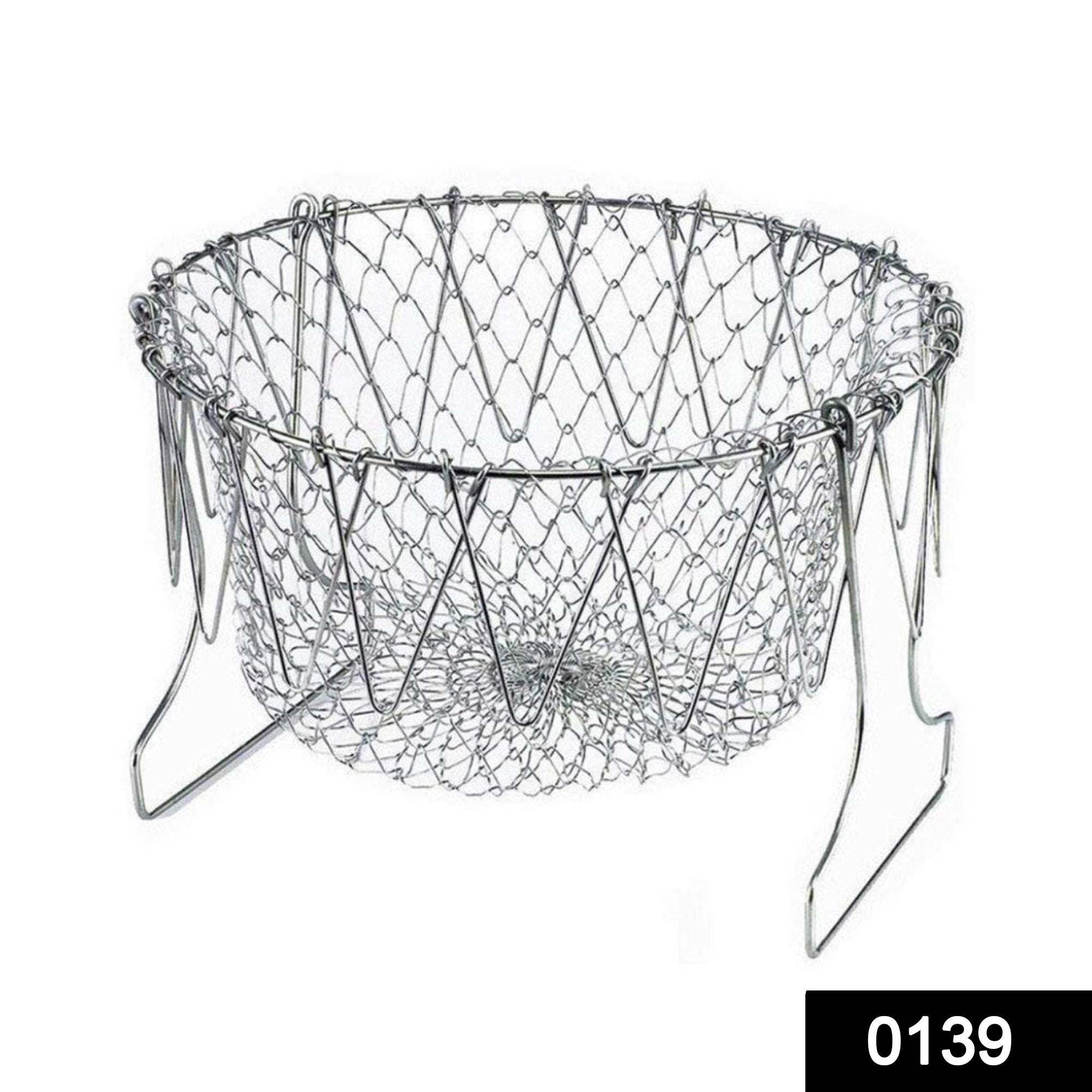 chef basket foldable strainer kitchen tool 1