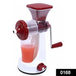 0168 manual fruit vegetable juicer with juice cup and waste collector