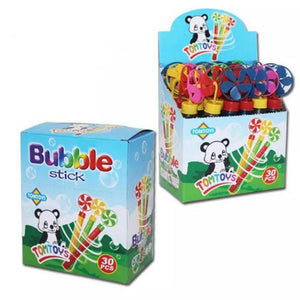 1166 small bubble stick with windmill fan toy multicolor