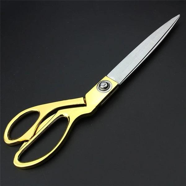 1547 stainless steel tailoring scissor sharp cloth cutting for professionals 9 5inch golden