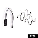 0232 heavy duty s shaped stainless steel hanging hooks 5 pcs