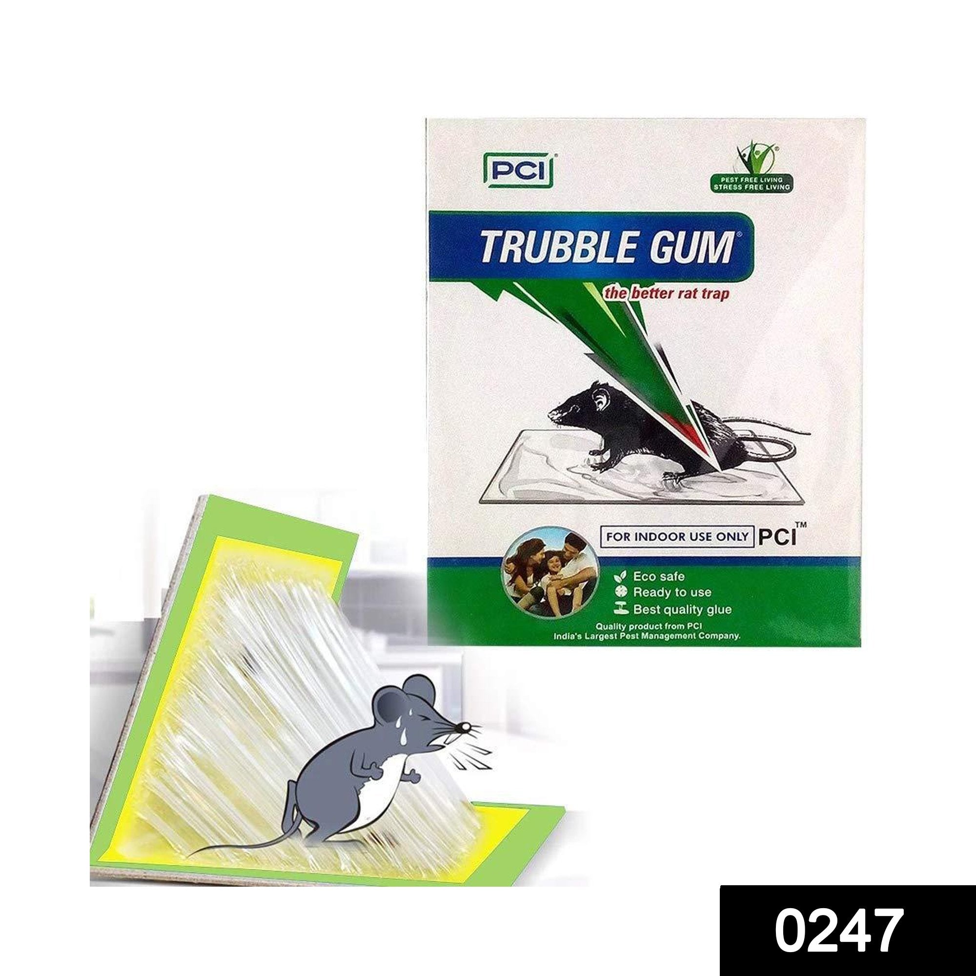 pci cardboard troublegum small size mouse trap pack of 1
