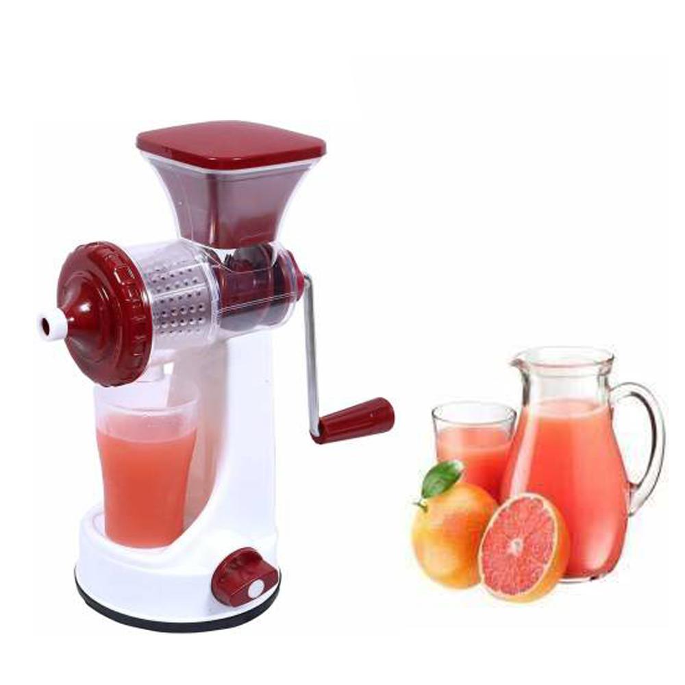 0168 manual fruit vegetable juicer with juice cup and waste collector