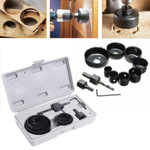 ambitionofcreativity in professional power tool 12 pcs hole saw kit with 19 64mm metal alloys wood cutting set