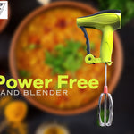 2058 power free manual hand blender with stainless steel blades