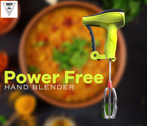 2058 power free manual hand blender with stainless steel blades