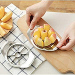 2140 stainless steel apple cutter slicer with 8 blades and handle