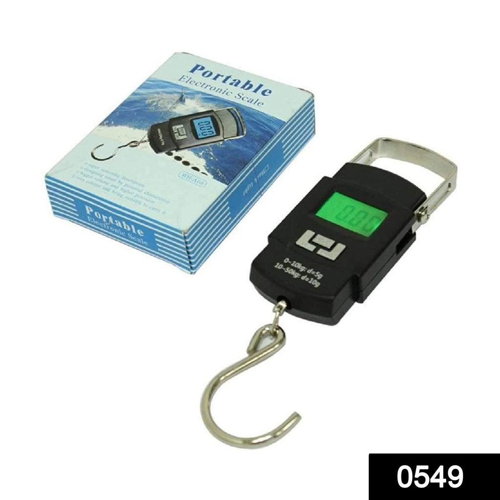 digital heavy duty portable hook type with temp weighing scale 50 kg multicolor