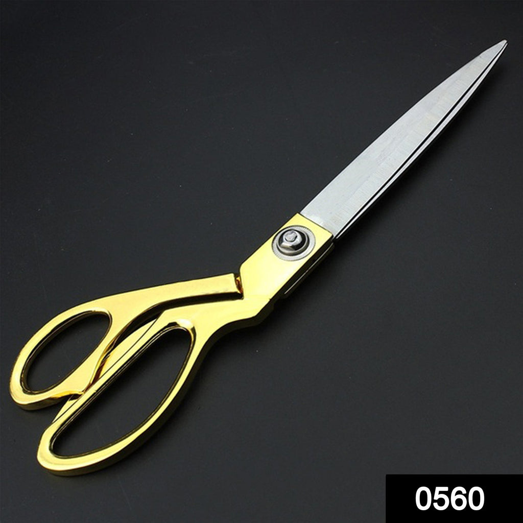 0560 gold plated professional cloth cutting scissor