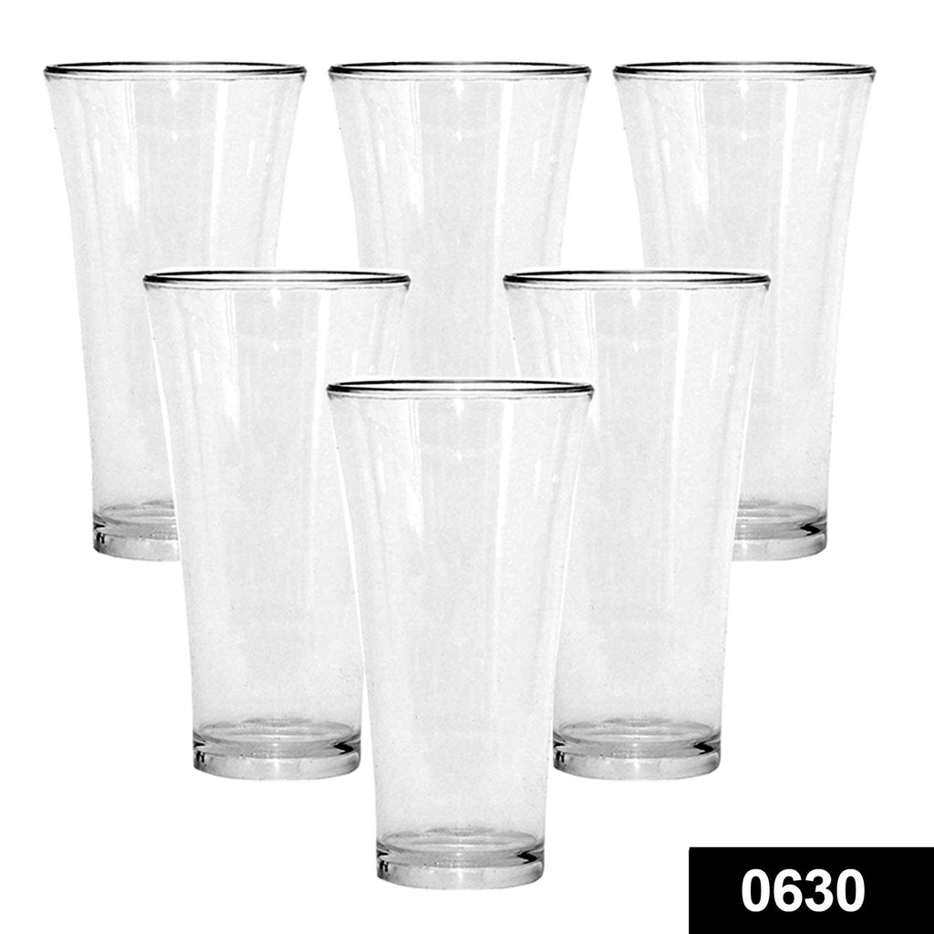 ambitionofcreativity in glassware drinkware stylish look juicy glass transparent glasses set 300ml 6pcs