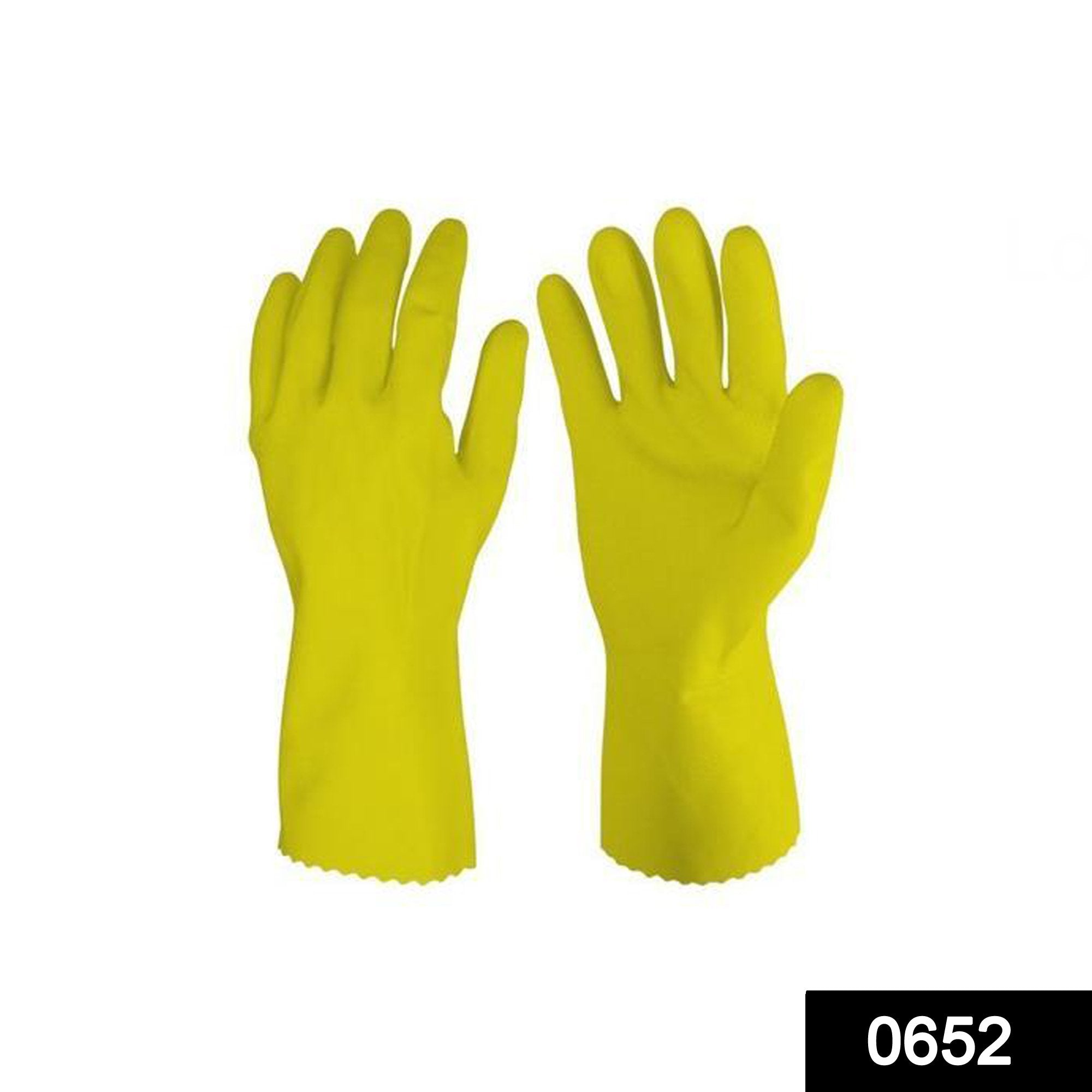 652 cut gloves yellow