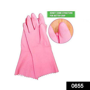 655 cut gloves pink