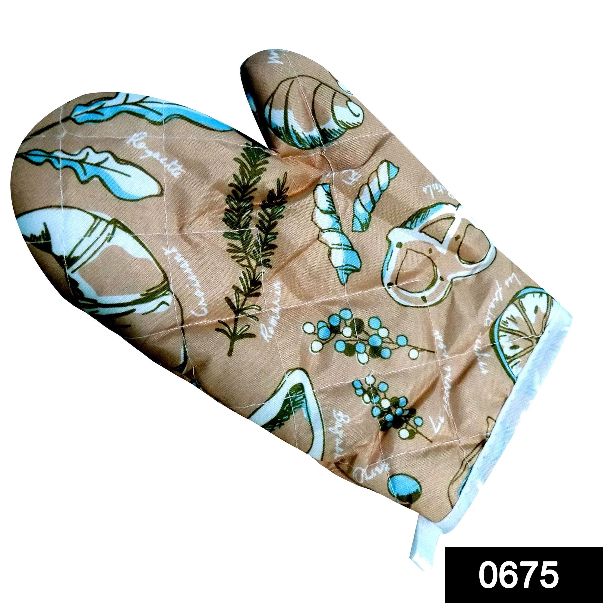 0675 heat resistant non slip oven mitts gloves 1pc