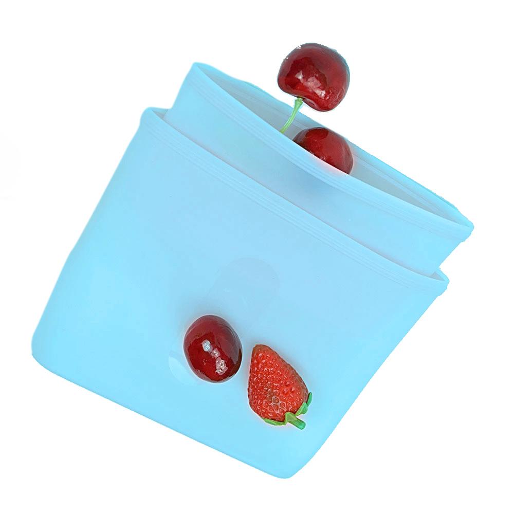 1176 reusable airtight seal storage freezer leak proof silicone food bag