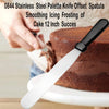 0844 stainless steel palette knife offset spatula for spreading and smoothing icing frosting of cake 12 inch