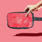 0845 portable travel hand pouch shaving kit bag for multipurpose use red