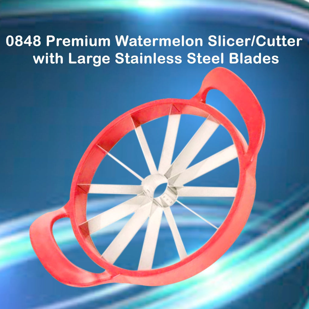 0848 premium watermelon slicer cutter with large stainless steel blades