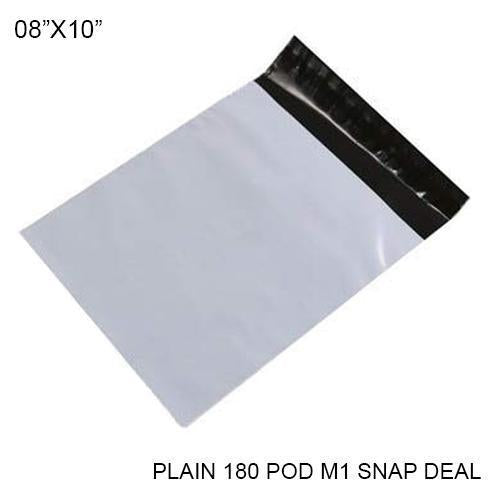 0921 Tamper Proof Courier Bags(08X10 PLAIN 180 POD M1 SNAP DEAL) - 100 pcs
