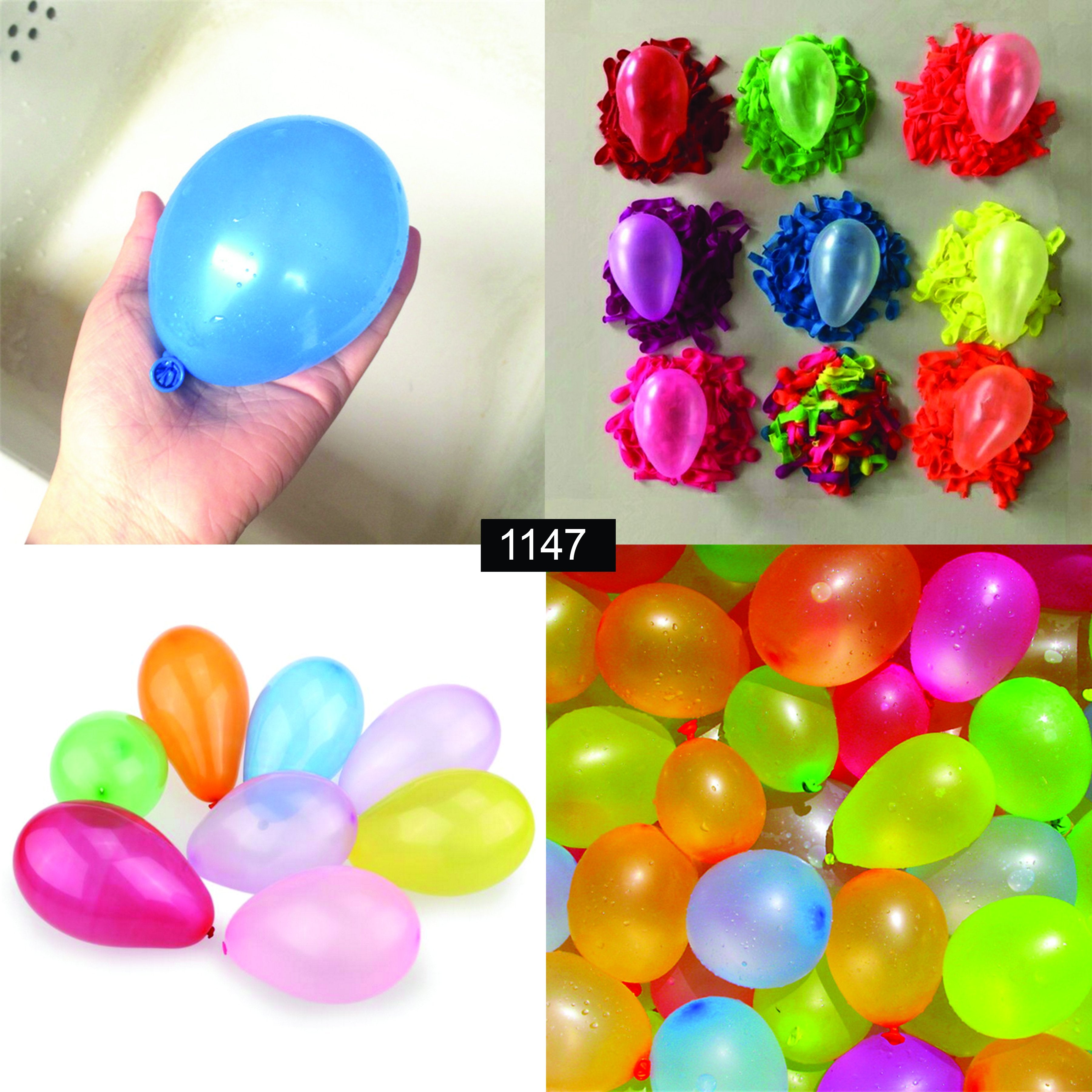 1147 non toxic holi water balloons pack of 500 balloons multicolour
