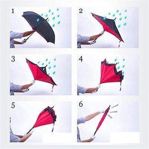 0233 travel windproof umbrella reverse umbrella