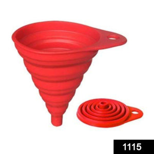 1115 silicone collapsible funnel kitchen for flexible extension
