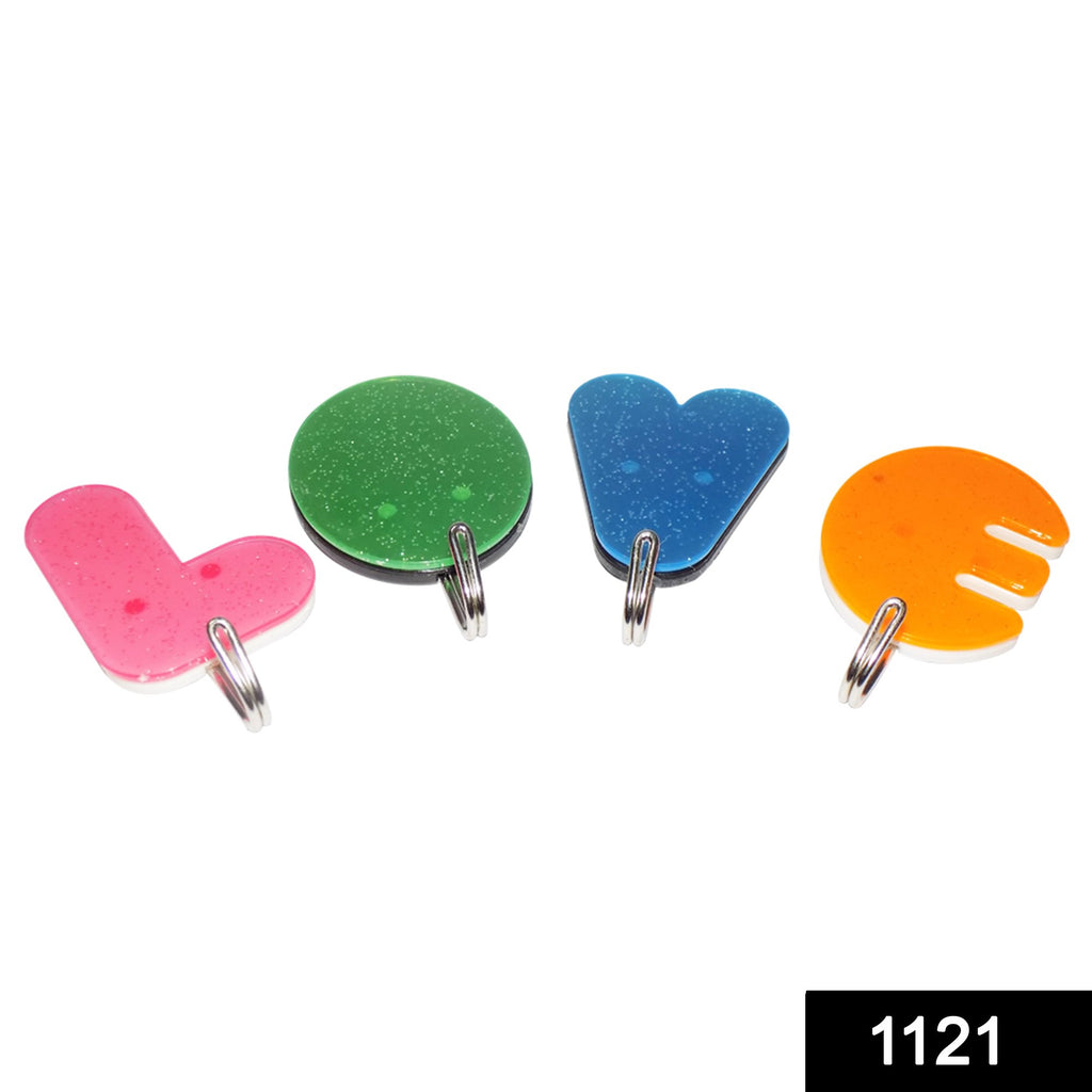 1121 love shape self adhesive hooks