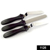 1126 multi function cake icing spatula knife set of 3 pieces