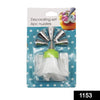 1153 cake decorating nozzle with piping bag pack of 6