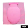 1154 wall hanging silicone flower pot sticker plant rack for decoration multicolour