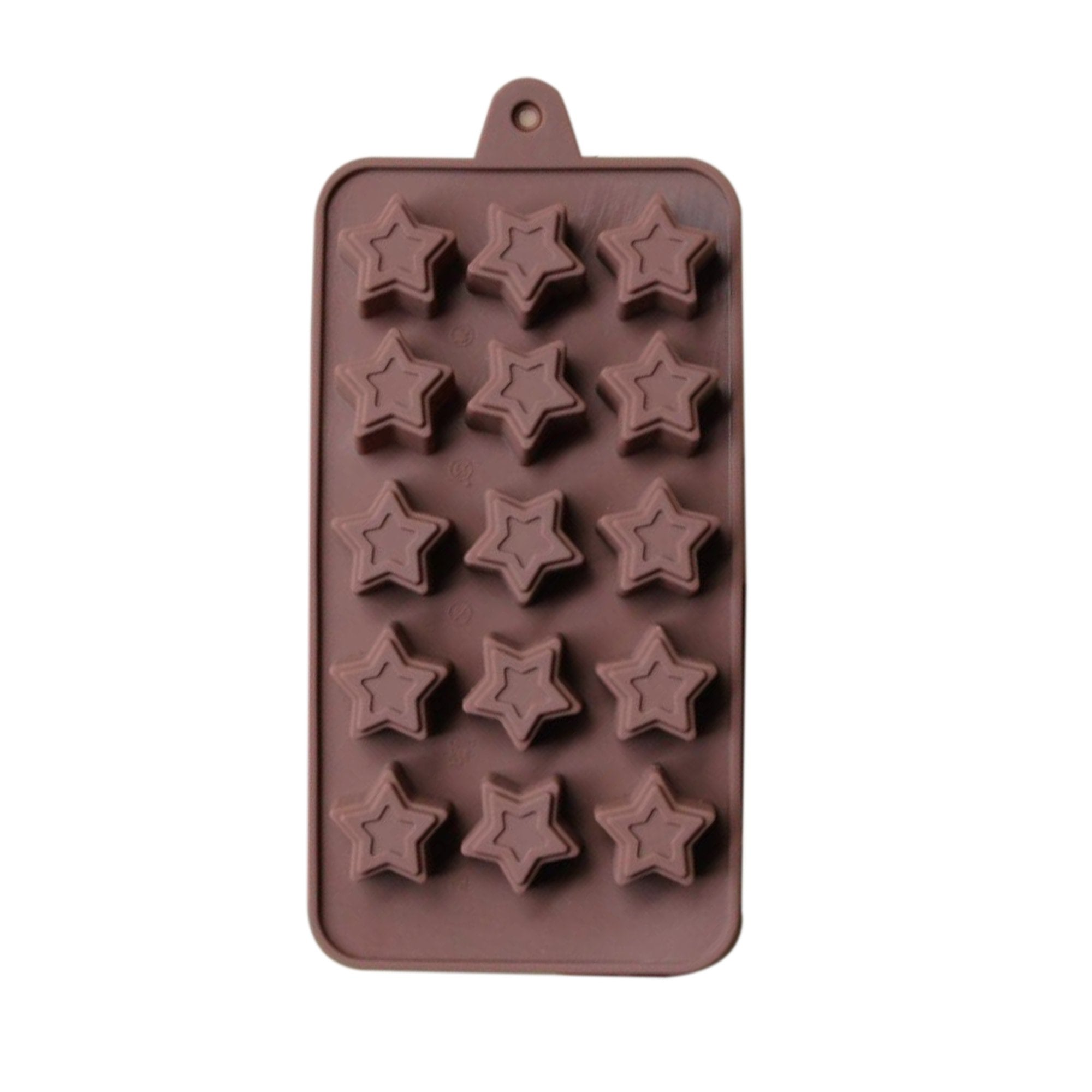 1189 food grade non stick reusable silicone star shape 15 cavity chocolate molds baking trays