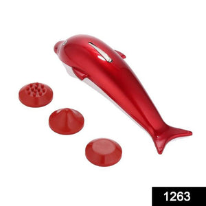 1263 dolphin handheld body massager for agony stress pain 8 inch