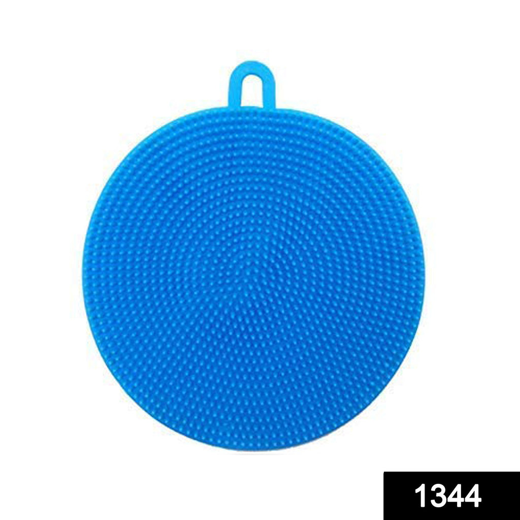 1344 silicone dish scrubber sponge mildew free non stick heat resistant