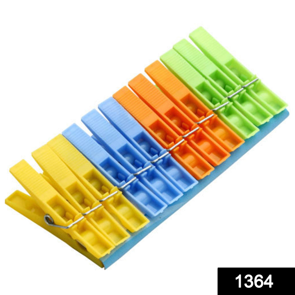 1346 multipurpose 12 pcs cloth clips multicolour