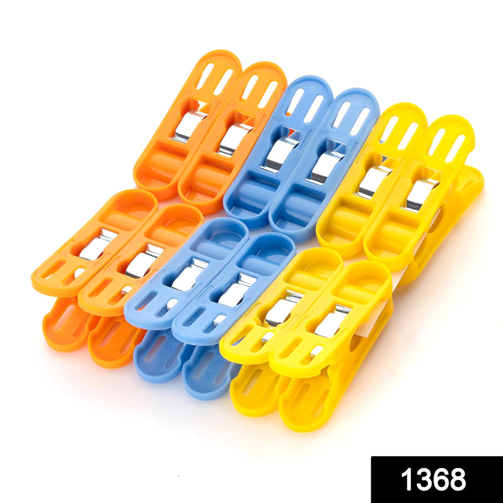 1368 cloth drying non slip light plastic clips multicolour pack of 12