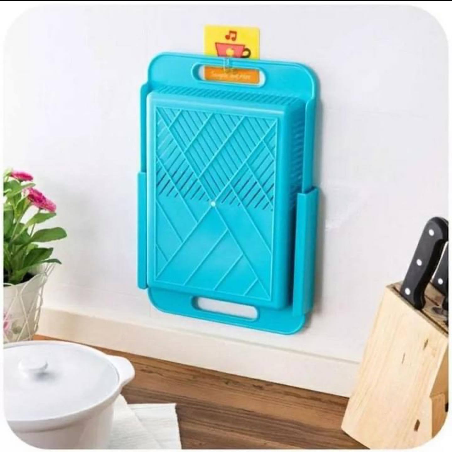 Chop - N - Store Cutting Chopping Board with Tray & Strainers (Multi Color)