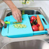 Chop - N - Store Cutting Chopping Board with Tray & Strainers (Multi Color)