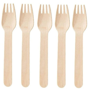 3224 disposable eco friendly wooden fork pack of 100