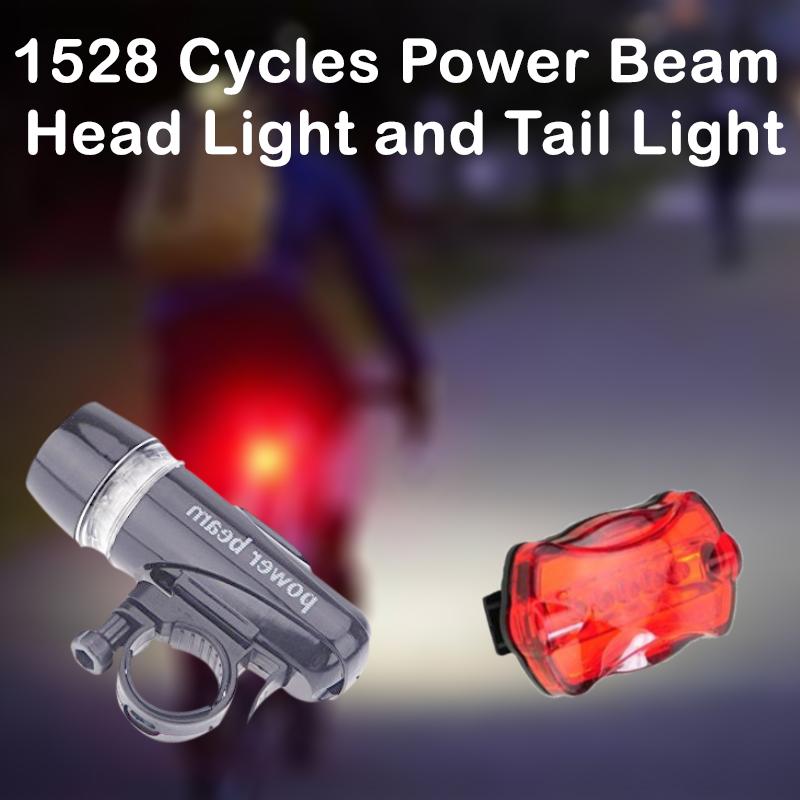 1528 cycles power beam head light and tail light