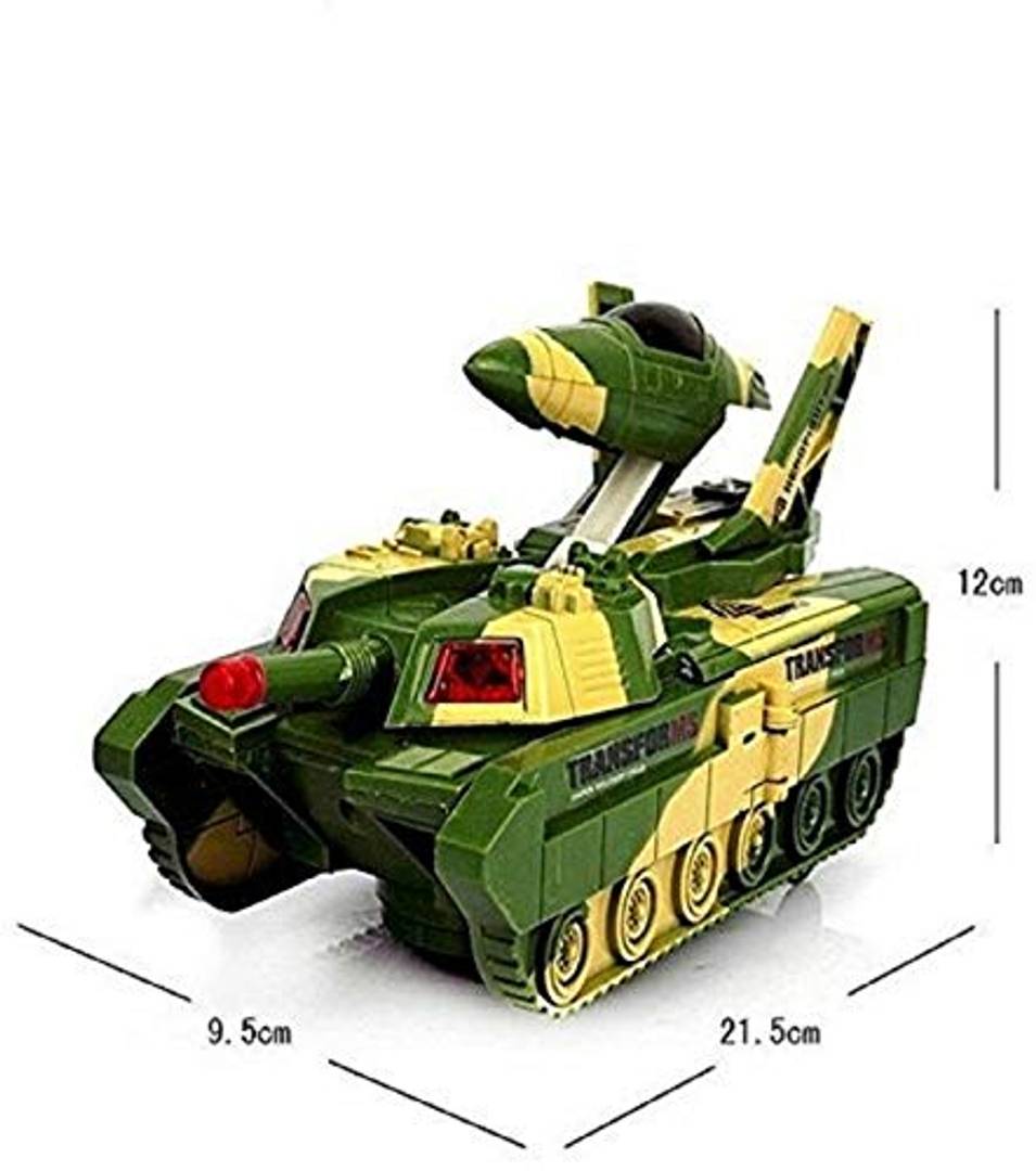 2 IN 1 TANK TO AIRCRAFT AUTOMATICALLY TRANSFORM TOY